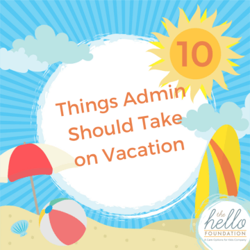 10 Things School Admins Should Take on Vacation