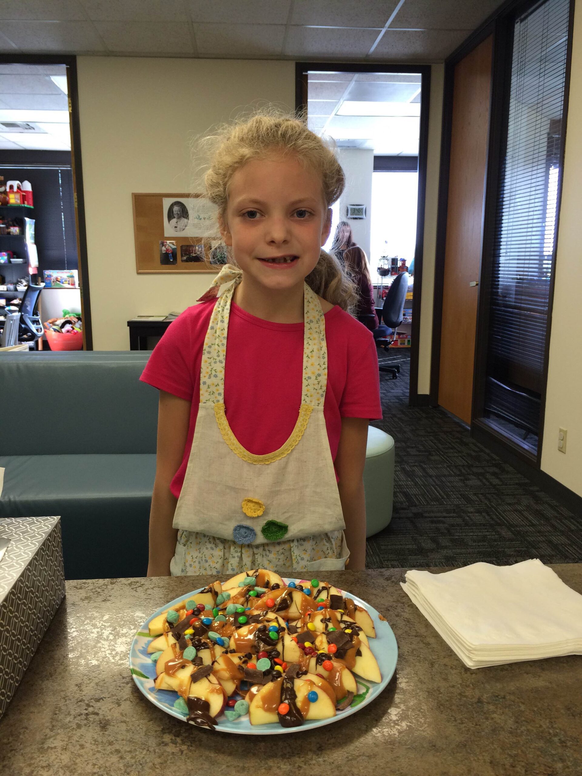 Caramel Apple Nacho presentation