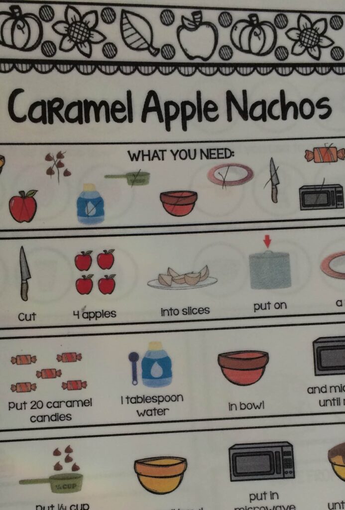 Caramel Apple Nachos! (and some sneaky speech therapy)