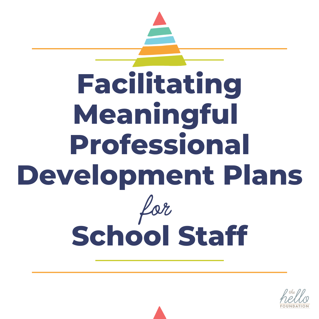 school staff development plan