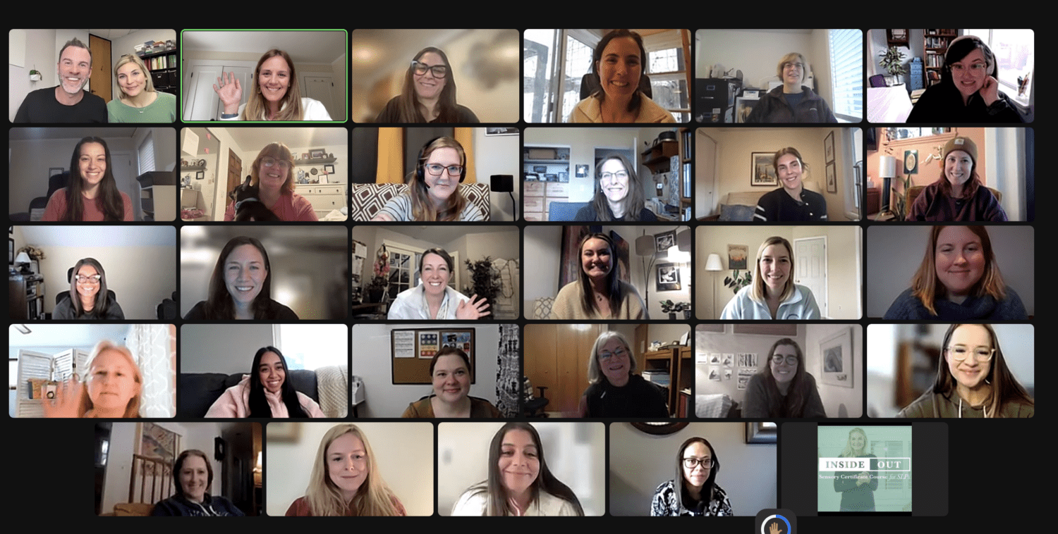We did it! We had a PD event with the Speech Dude and the Sensory SLP!