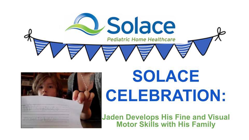 Care Options for Kids Celebrations | Jaden Develops His Fine and Visual Motor Skills with His Family