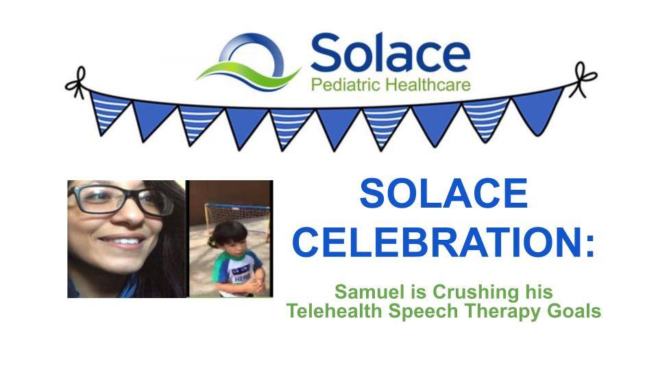 Care Options for Kids Celebrations | Samuel is Crushing his Telehealth Speech Therapy Goals