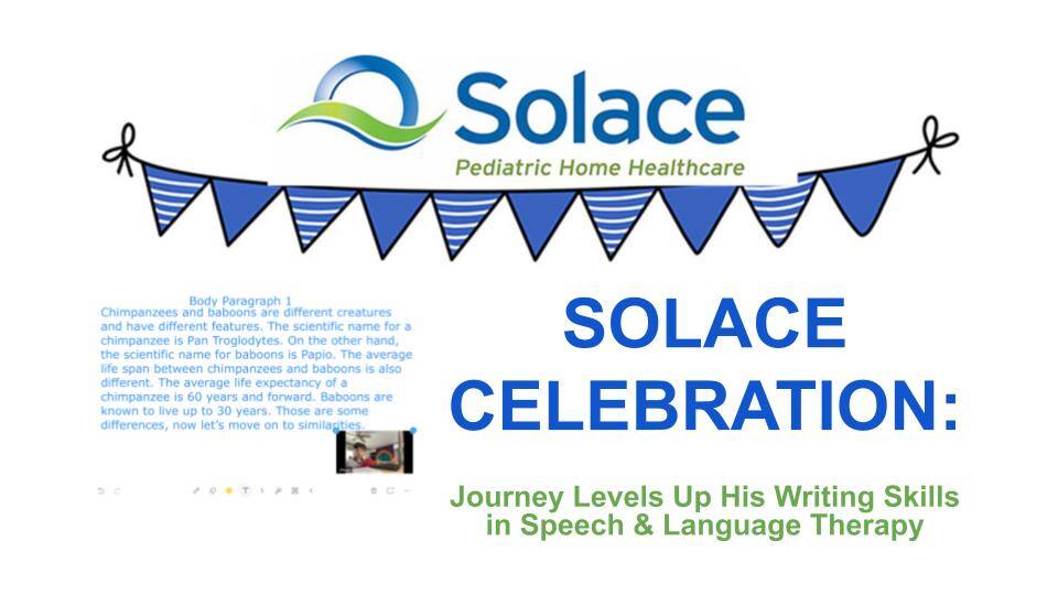 Care Options for Kids Celebrations | Journey Levels Up His Writing Skills with Speech & Language Therapy