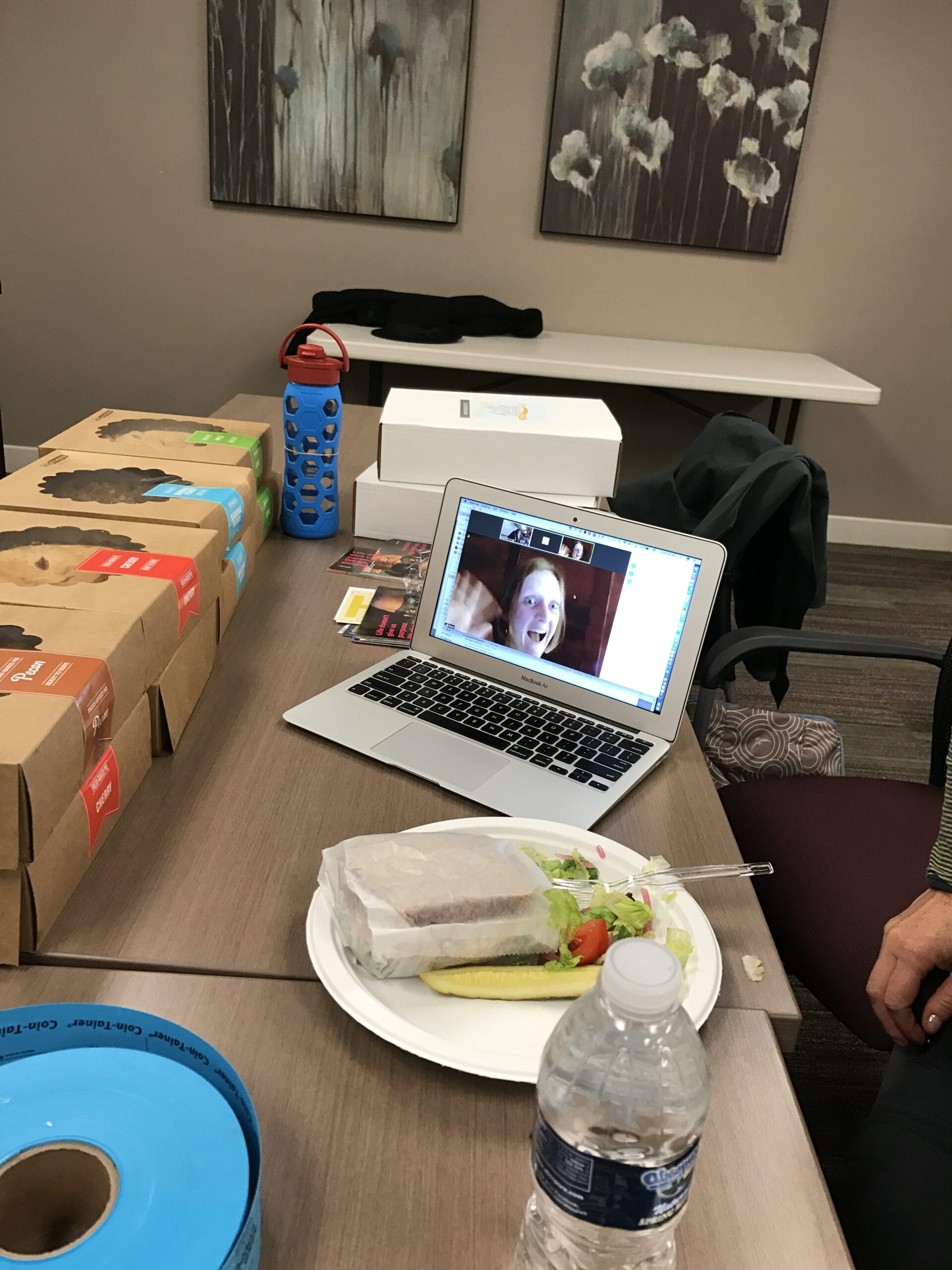 Some of our off-site clinicians got to listen to the presentation via teleconference. Yes, virtual learning is our thing :-)