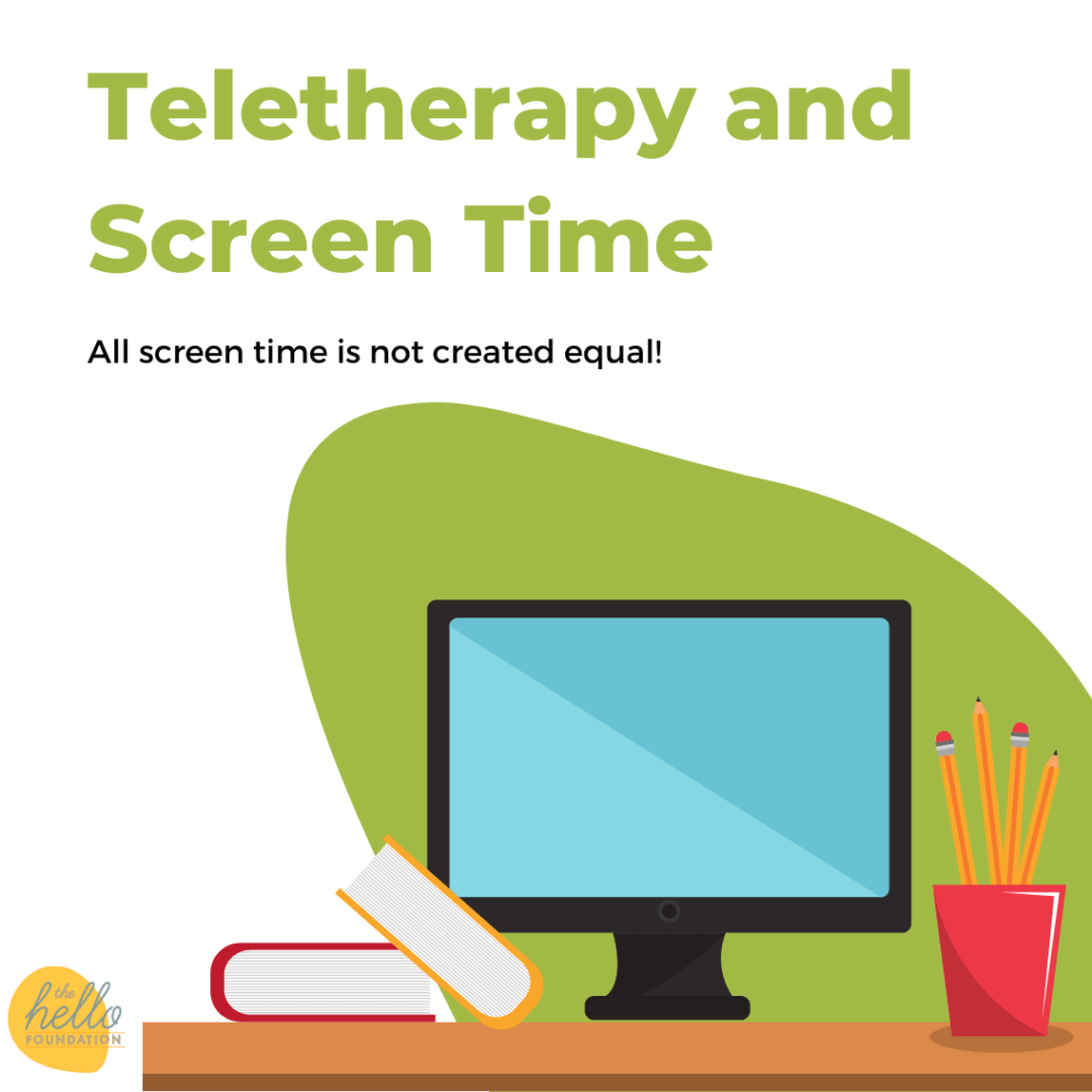 Teletherapy and Screen Time