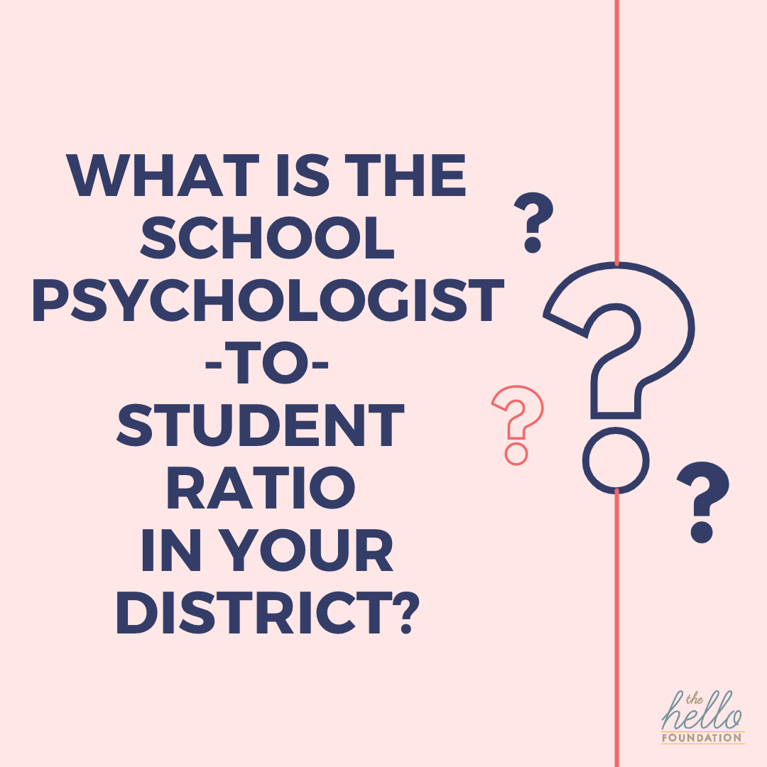 What is the school psychologist-to-student ratio in your district?