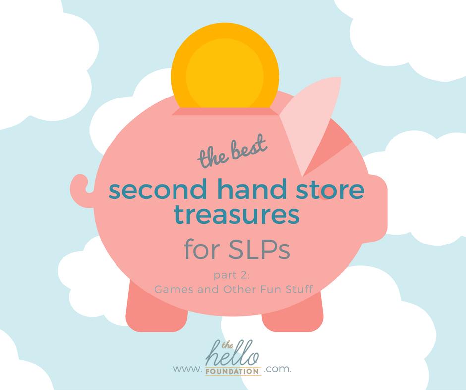 Second Hand Treasures: Games and Other Fun Stuff for Speech Therapy