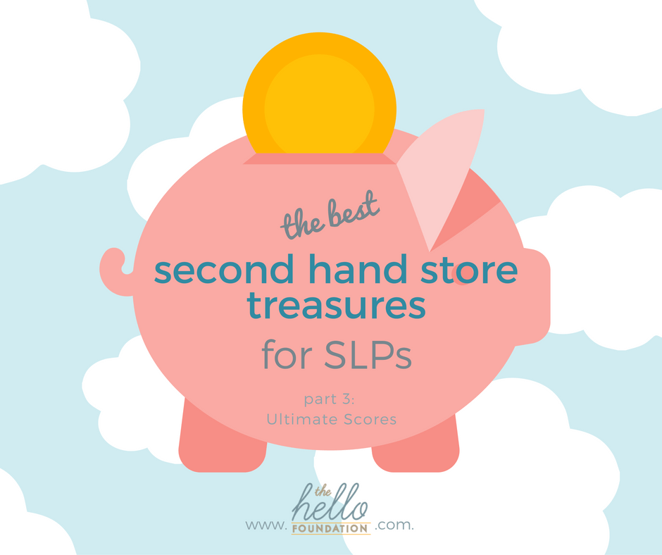 Second Hand Treasures: Ultimate Scores for Speech Therapy
