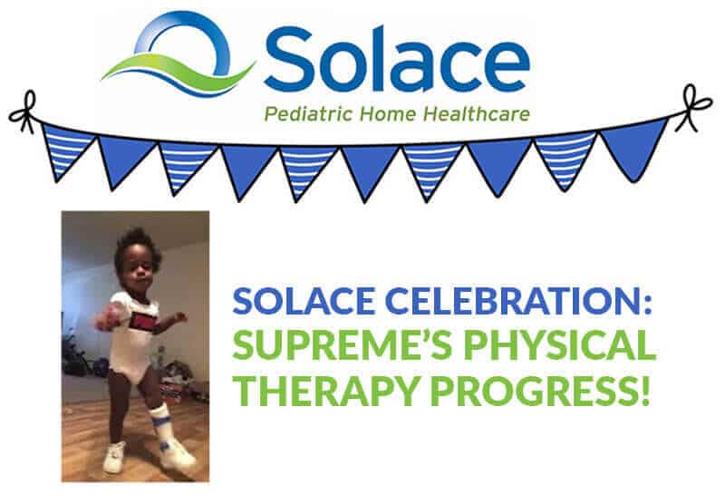 Care Options for Kids Celebrations: Supreme’s Progress with his Physical Therapy