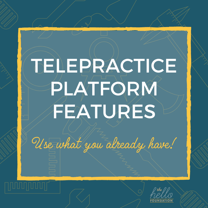 Your Telepractice Platform Features – Use What You Already Have!